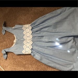 Lilly Pulitzer Seersucker striped dress sz 0